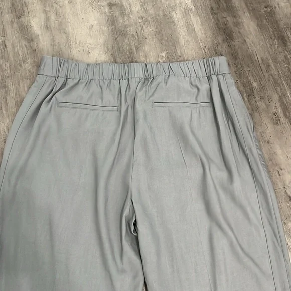 Vince NWT Pleated Dress Pants Size XL Gray 100% Viscose - Picture 5 of 9